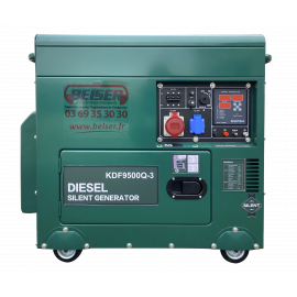 Schalldichter Diesel-Stromgenerator 6,6 kW Dreiphasig