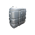 Geruchloser doppelwandiger PEHD-Tank für Treib-/Brennstoff, 1500 Liter - GRAU