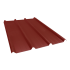 Beiser Environnement - Tôle nervurée 45-333-1000, 60/100ème, brun rouge, 4 m