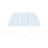 Trapezblech 45-333-1000, durchsichtiges Polycarbonat, 10 m