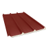 Beiser Environnement - Tôle nervurée 45-333-1000 isolée sandwich 100 mm, brun rouge RAL8012, 2,55 m