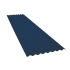 Beiser Environnement - Tôle ondulée 15 ondes bleu ardoise RAL5008, épaisseur 0,60, 2 m