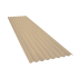 Beiser Environnement - Tôle ondulée 15 ondes jaune sable RAL1015, épaisseur 0,60, 2,5 m