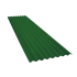 Beiser Environnement - Tôle ondulée 15 ondes vert reseda RAL6011, épaisseur 0,60, 4,5 m