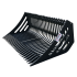 Beiser Environnement  - Godet de chargement hydraulique 2 m avec passages de fourches - Vue de profil