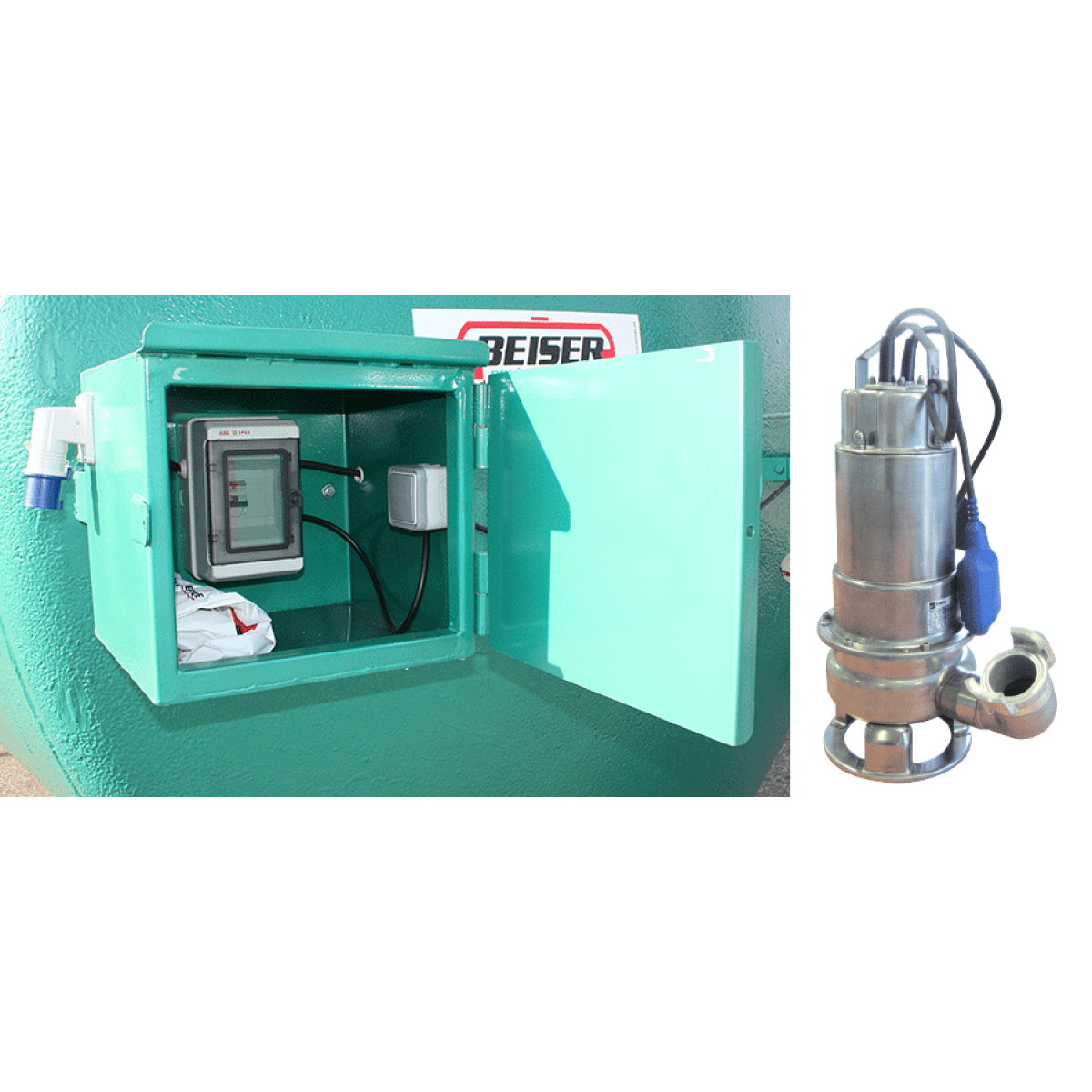 Tauchpumpe aus Edelstahl 380V 400L/min und Schrank | Elektrischer Pumps