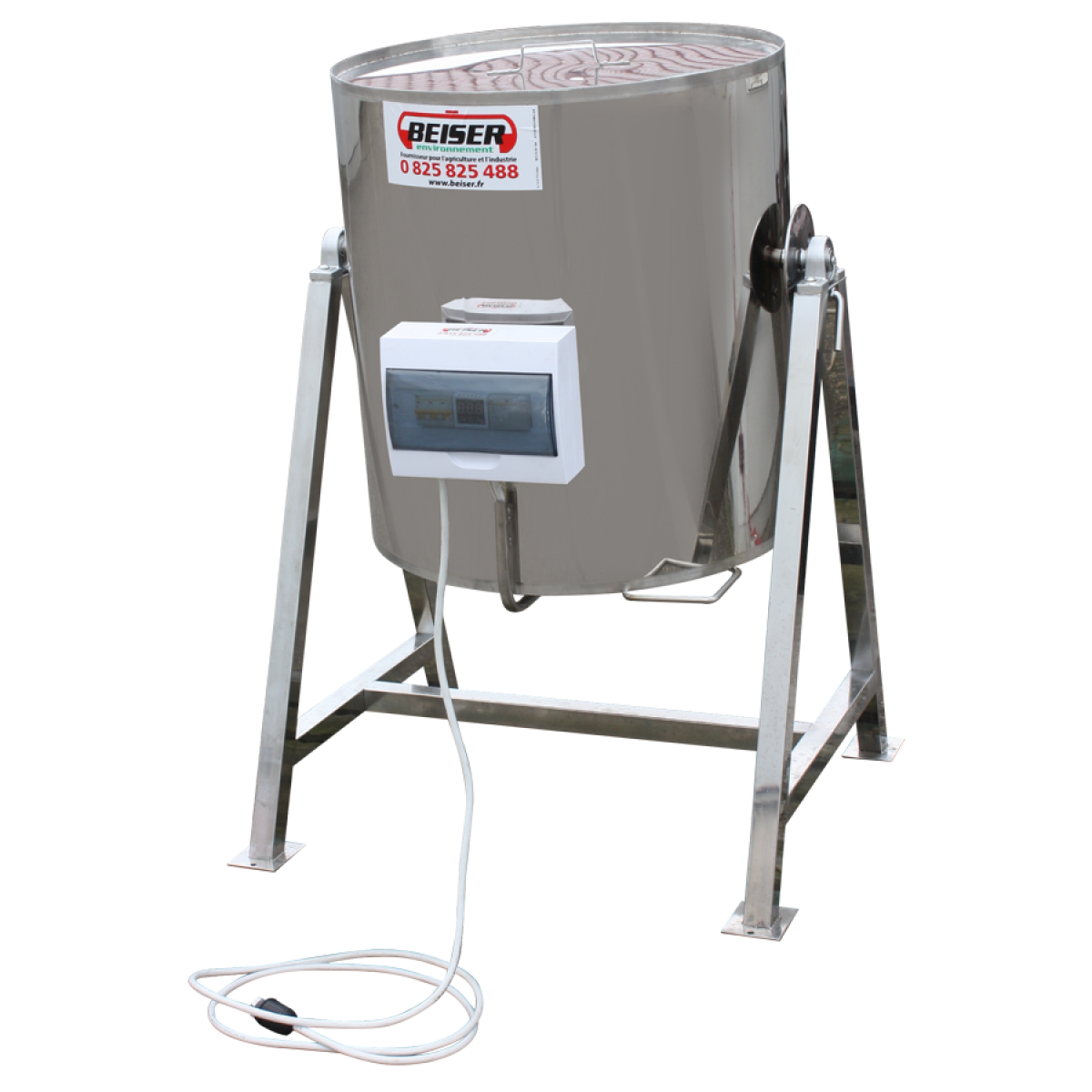 Edelstahl-Kocher für Mais und Maische Auf Füßen - 150 Liter