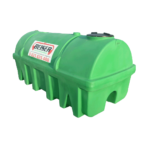 Grüner PEHD-Tank 3500 l, Dichte 1300 kg/m3 (EP)  