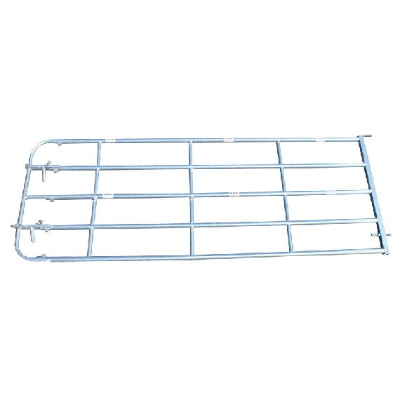 Verzinktes Weidezauntor 4 bis 5 m - Mit 2 Riegeln  