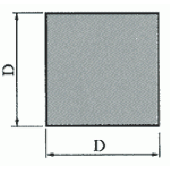 Vierkantrohr 60 x 60 x 4,   6,10 m  