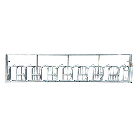 Automatisches Selbstfangfressgitter für 8 Horntiere, 6 m  