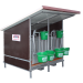 Beiser Environnement - Kälberbox mit isoliertem Dach 2 Plätze mit PVC-Wänden