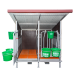 Beiser Environnement - Kälberbox mit isoliertem Dach 2 Plätze mit PVC-Wänden